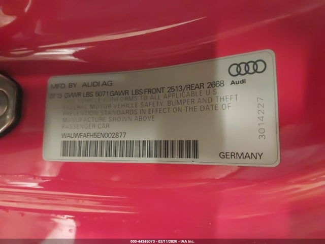2014 AUDI A5 WAUWFAFH5EN002877 Photo 8