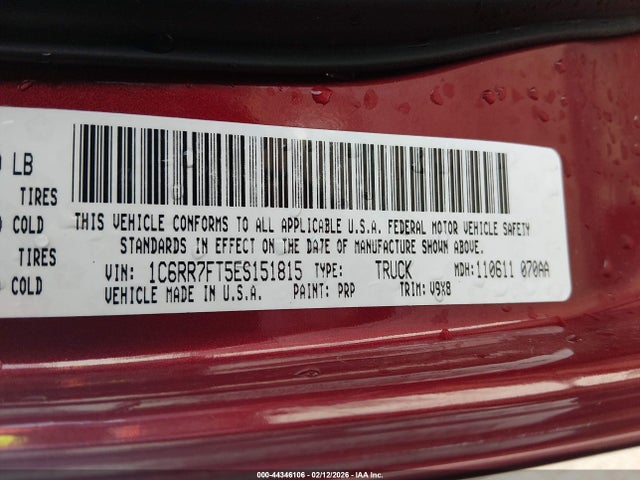 RAM 1500 Express 2014 1C6RR7FT5ES151815 Image 9