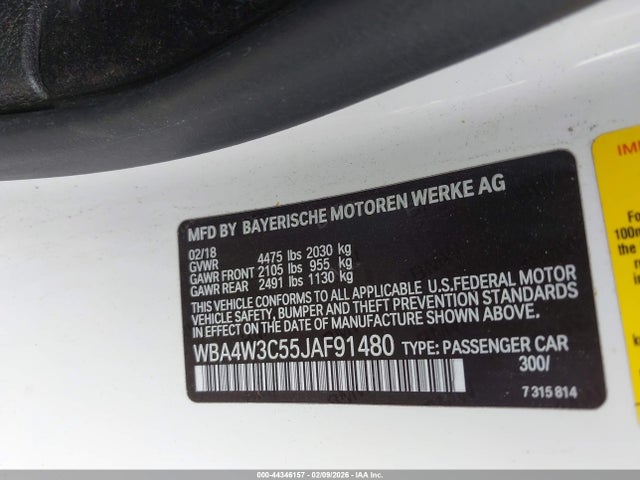 2018 BMW 430I WBA4W3C55JAF91480 Photo 8