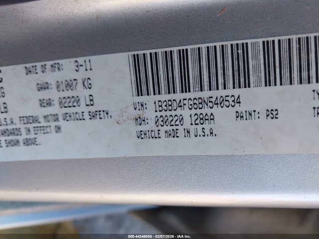 2011 DODGE AVENGER 1B3BD4FG6BN540534 Photo 8