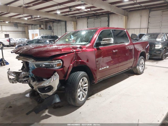 44346602 :رقم المزاد ، 1C6SRFKT8LN208618 vin ، 2020 Ram 1500 Laramie Longhorn  4x4 5'7 Box مزاد بيع