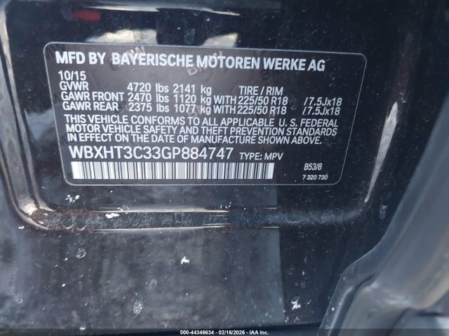 WBXHT3C33GP884747 BMW X1 Xdrive28i