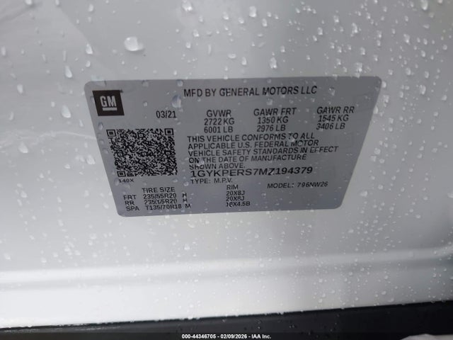 2021 CADILLAC XT6 1GYKPERS7MZ194379 Photo 8