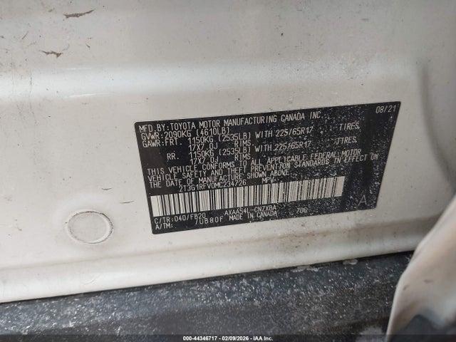 2021 TOYOTA RAV4 2T3G1RFV0MC234726 Photo 8