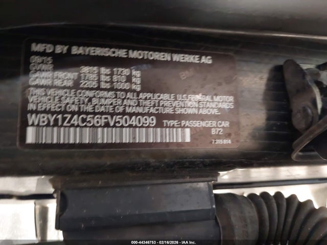 2015 BMW I3 WBY1Z4C56FV504099 Photo 8