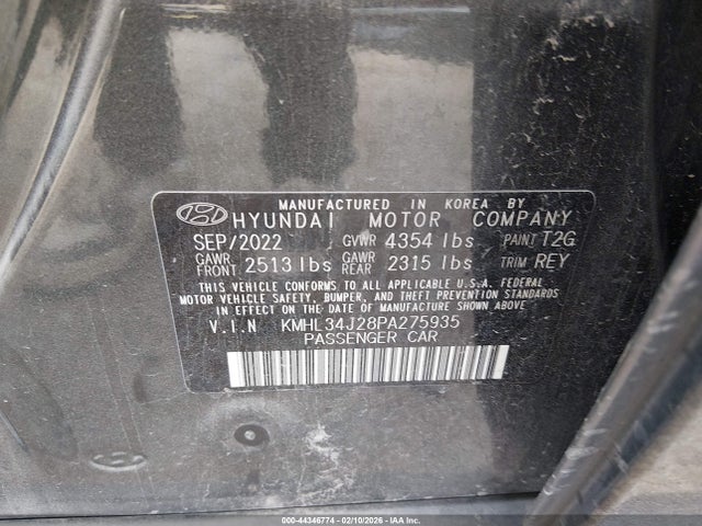 2023 HYUNDAI SONATA KMHL34J28PA275935 Photo 8