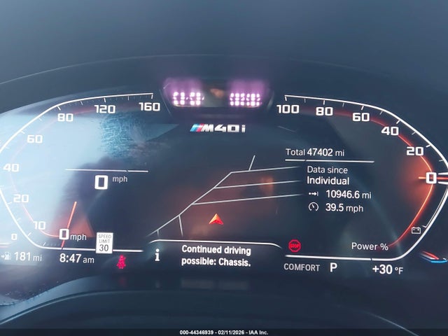 2022 Bmw X4 M40i მანქანა იყიდება აუქციონზე, vin: 5UX43DT04N9K59023, აუქციონის ნომერი: 44346939