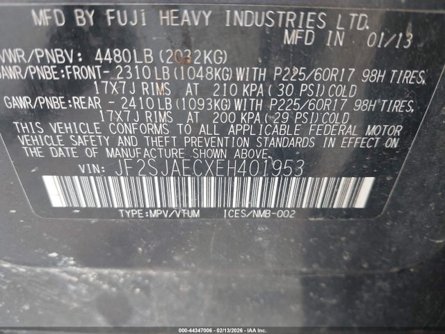 Subaru Forester 2.5i Premium 2014 JF2SJAECXEH401953 Image 9