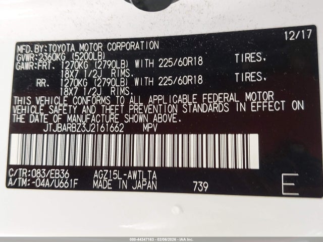JTJBARBZ3J2161662 Lexus Nx 300 F Sport