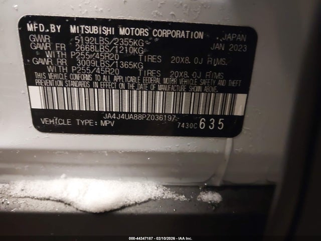 2023 MITSUBISHI OUTLANDER JA4J4UA88PZ036197 Photo 8