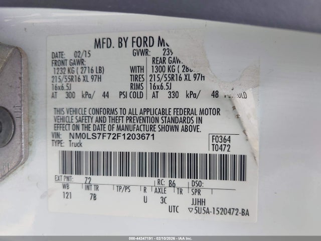 Ford Transit Connect Xlt 2015 NM0LS7F72F1203671 Image 4