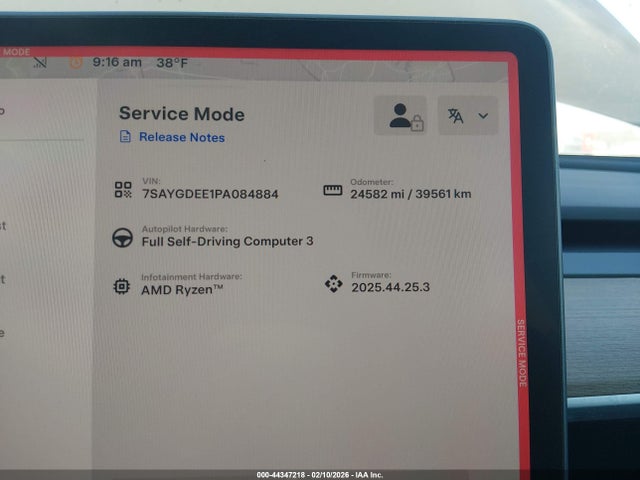 2023 TESLA MODEL Y 7SAYGDEE1PA084884 Photo 6