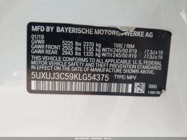 2019 BMW X4 5UXUJ3C59KLG54375 Photo 8