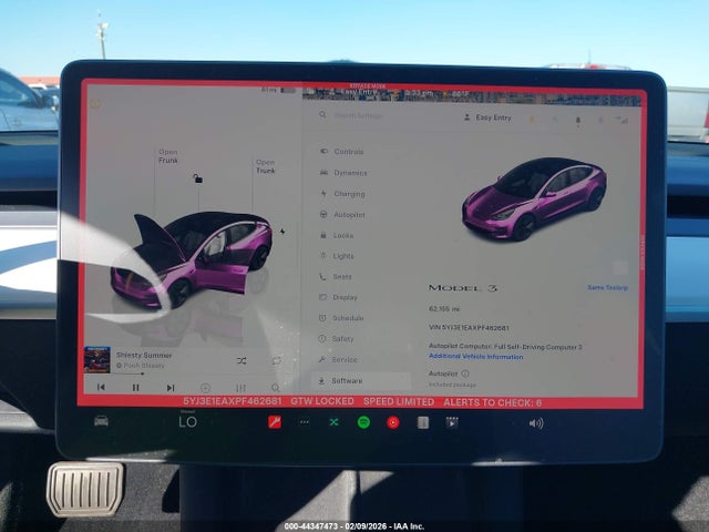 Продажа на аукционе авто 2023 Tesla Model 3 Rear-wheel Drive, vin: 5YJ3E1EAXPF462681, номер лота: 44347473