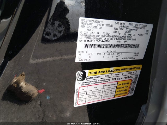 1FMJK1KT0JEA48688 Ford Expedition Max Limited