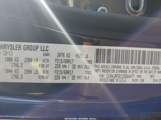 2012 JEEP PATRIOT 1C4NJRFB1CD564477 Photo 8