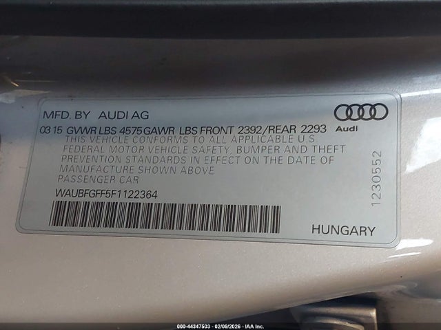 2015 AUDI A3 WAUBFGFF5F1122364 Photo 8