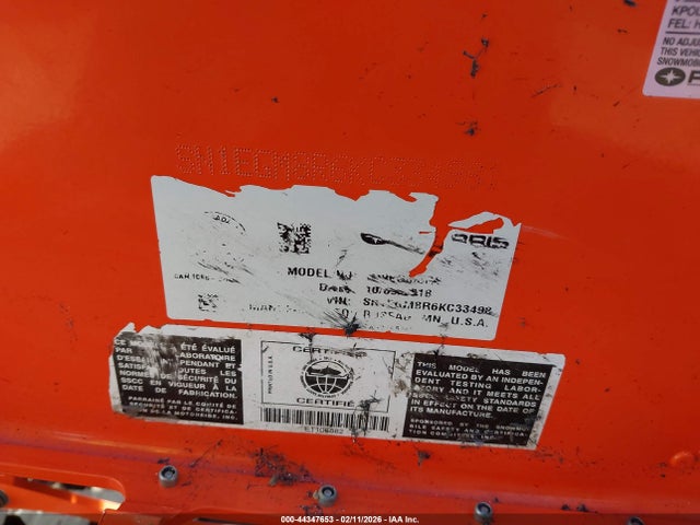 SN1EGM8R6KC334981 Polaris Pro-rmk 850