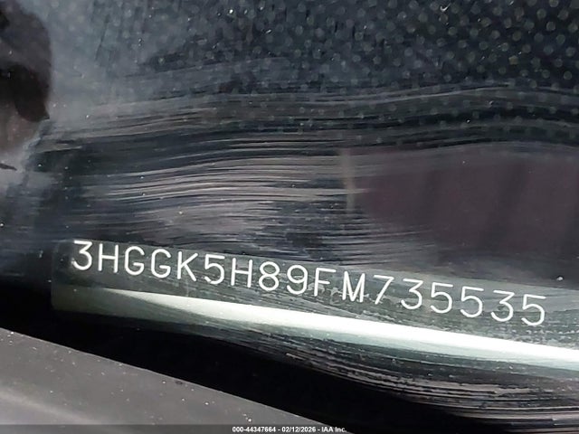 44347664 :رقم المزاد ، 3HGGK5H89FM735535 vin ، 2015 Honda Fit Ex/ex-l مزاد بيع