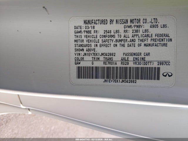 2018 INFINITI Q60 JN1EV7EK1JM342662 Photo 8