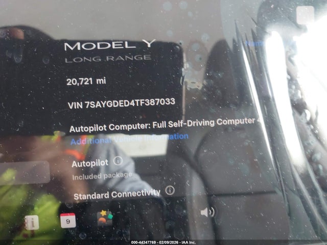 Продажа на аукционе авто 2026 Tesla Model Y Premium Rear-wheel Drive/standard Rear-wheel Drive, vin: 7SAYGDED4TF387033, номер лота: 44347769