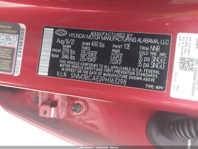 Hyundai TUCSON SEL 2023 5NMJBCAE2PH163298 Image 9