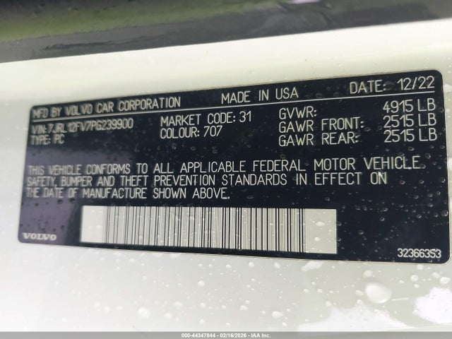 Volvo S60 B5 Core Dark Theme 2023 7JRL12FV7PG239900 Image 9