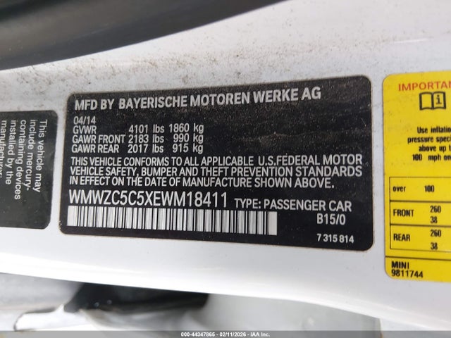 2014 MINI COUNTRYMAN WMWZC5C5XEWM18411 Photo 8