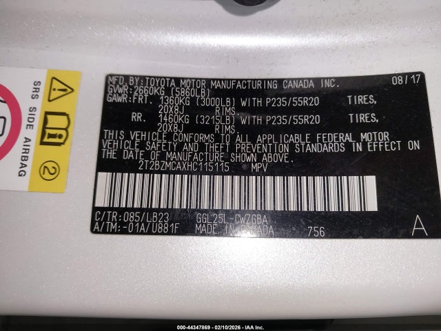 2017 LEXUS RX 350 2T2BZMCAXHC115115 Photo 8