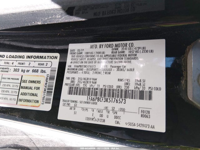 Ford Mustang Gt Premium 2019 1FA6P8CF3K5176573 Image 9