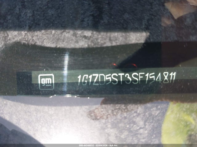 1G1ZD5ST3SF154811 Chevrolet Malibu Fwd 1lt