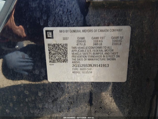 2G1125S39J9141913 Chevrolet IMPALA 2LZ