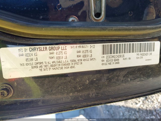 2012 CHRYSLER 300 2C3CCAAG1CH238126 Photo 8