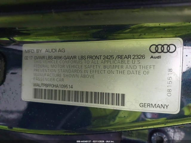 WAUTPBFF0HA109514 Audi A3 E-tron 1.4t Premium
