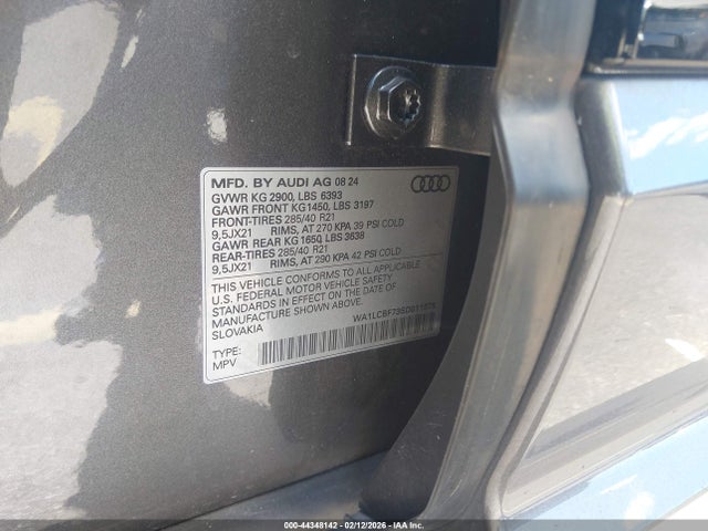 Aukcja sprzedaży 2025 Audi Q7 Premium Plus 45 Tfsi Quattro Tiptronic, vin: WA1LCBF73SD011875, numer aukcji: 44348142