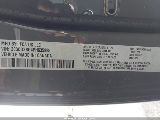 Dodge Charger Sxt 2023 2C3CDXBG4PH635995 Image 9