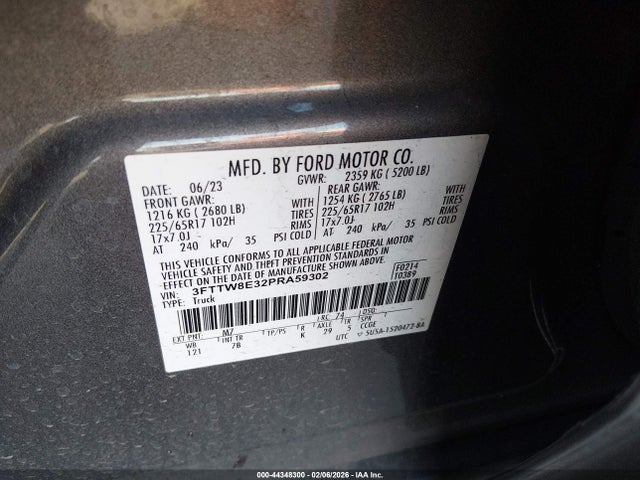 Ford Maverick Xlt 2023 3FTTW8E32PRA59302 Image 9