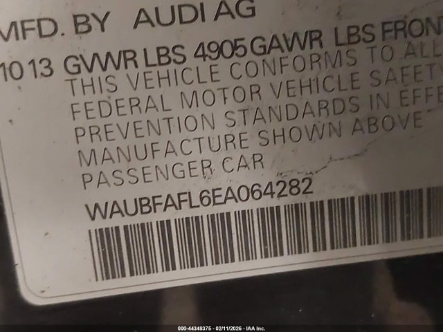 Aukcja sprzedaży 2014 Audi A4 2.0t Premium, vin: WAUBFAFL6EA064282, numer aukcji: 44348375