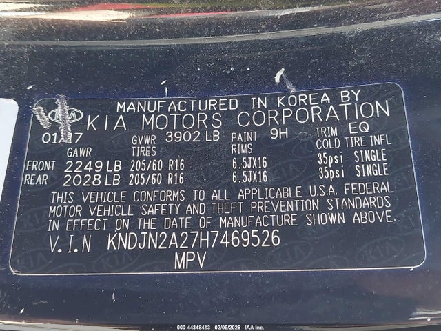 KNDJN2A27H7469526 KIA Soul