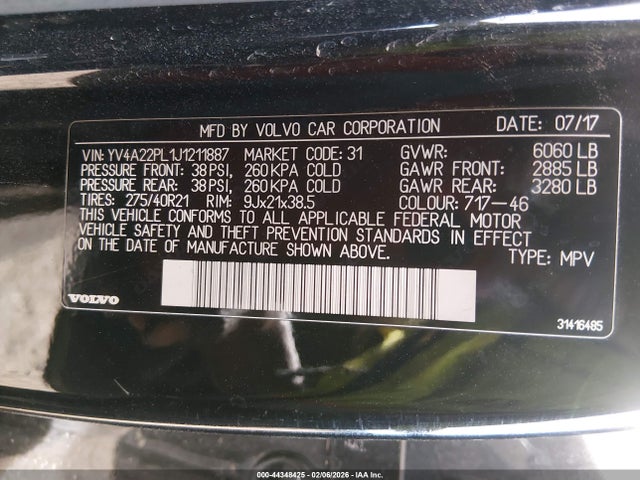 2018 VOLVO XC90 YV4A22PL1J1211887 Photo 8