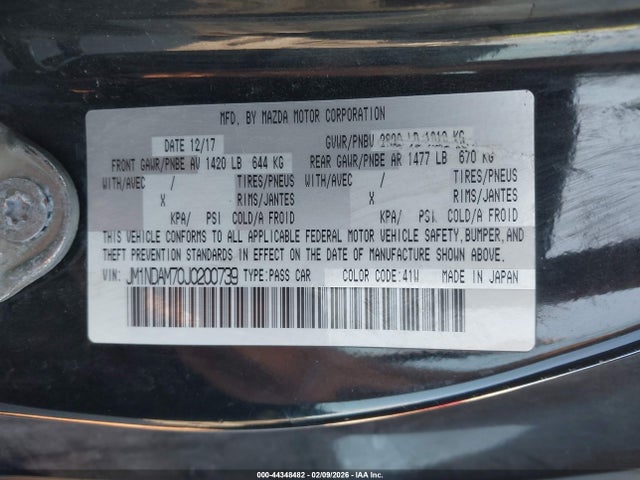 2018 MAZDA MX-5 MIATA RF JM1NDAM70J0200739 Photo 8