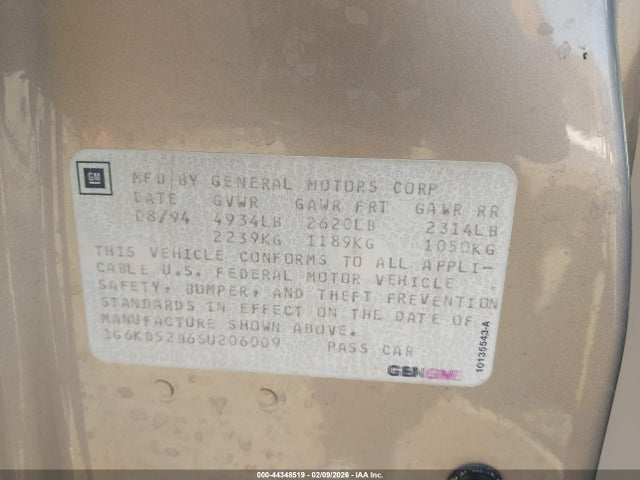 1995 CADILLAC DEVILLE 1G6KD52B6SU206009 Photo 8