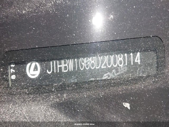 2013 Lexus Es 300h მანქანა იყიდება აუქციონზე, vin: JTHBW1GG8D2008114, აუქციონის ნომერი: 44348619