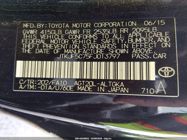 Scion TC 2015 JTKJF5C75FJ013797 Image 9