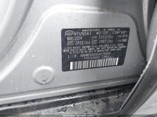 Продаж на аукціоні авто 2024 Hyundai Ioniq 6 Limited, vin: KMHM54AA5RA074969, номер лоту: 44348646