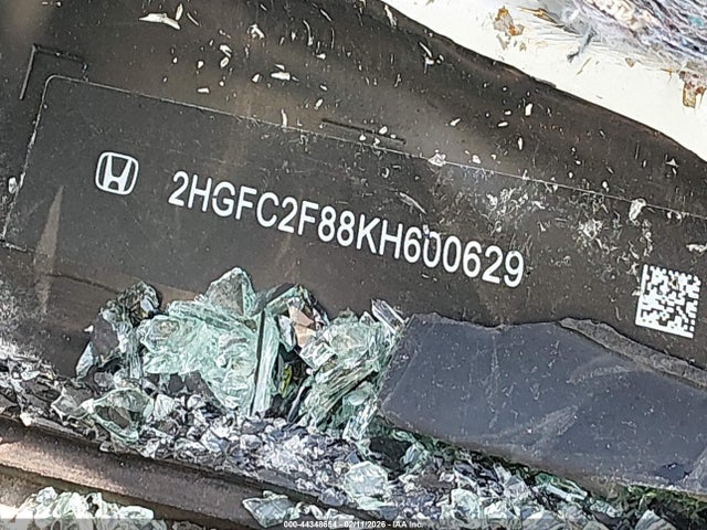 2019 HONDA CIVIC 2HGFC2F88KH600629 Photo 8