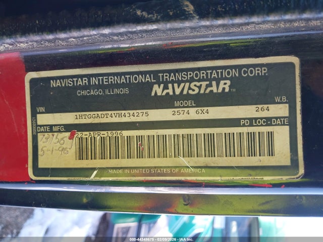Продажа на аукционе авто 1997 International 2000 2574, vin: 1HTGGADT4VH434275, номер лота: 44348675
