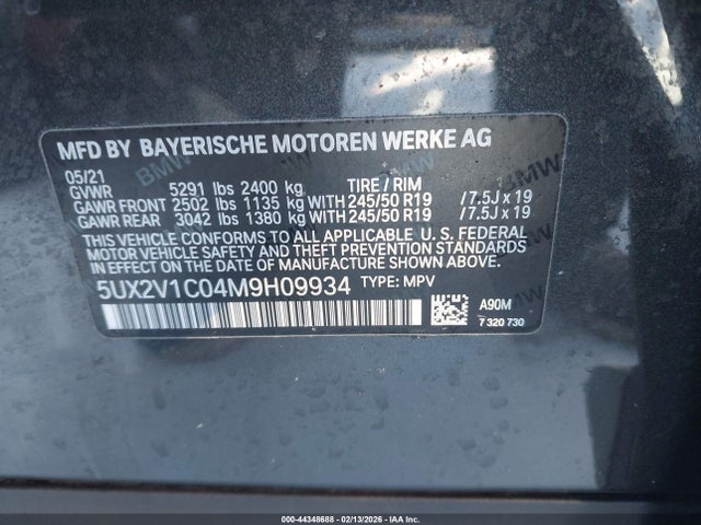 2021 BMW X4 5UX2V1C04M9H09934 Photo 8
