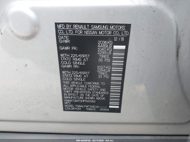 Nissan ROGUE S 2017 KNMAT2MT0HP541063 Image 9