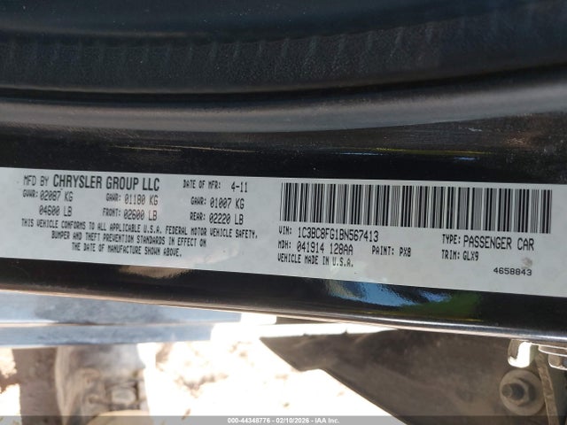 2011 CHRYSLER 200 1C3BC8FG1BN567413 Photo 8